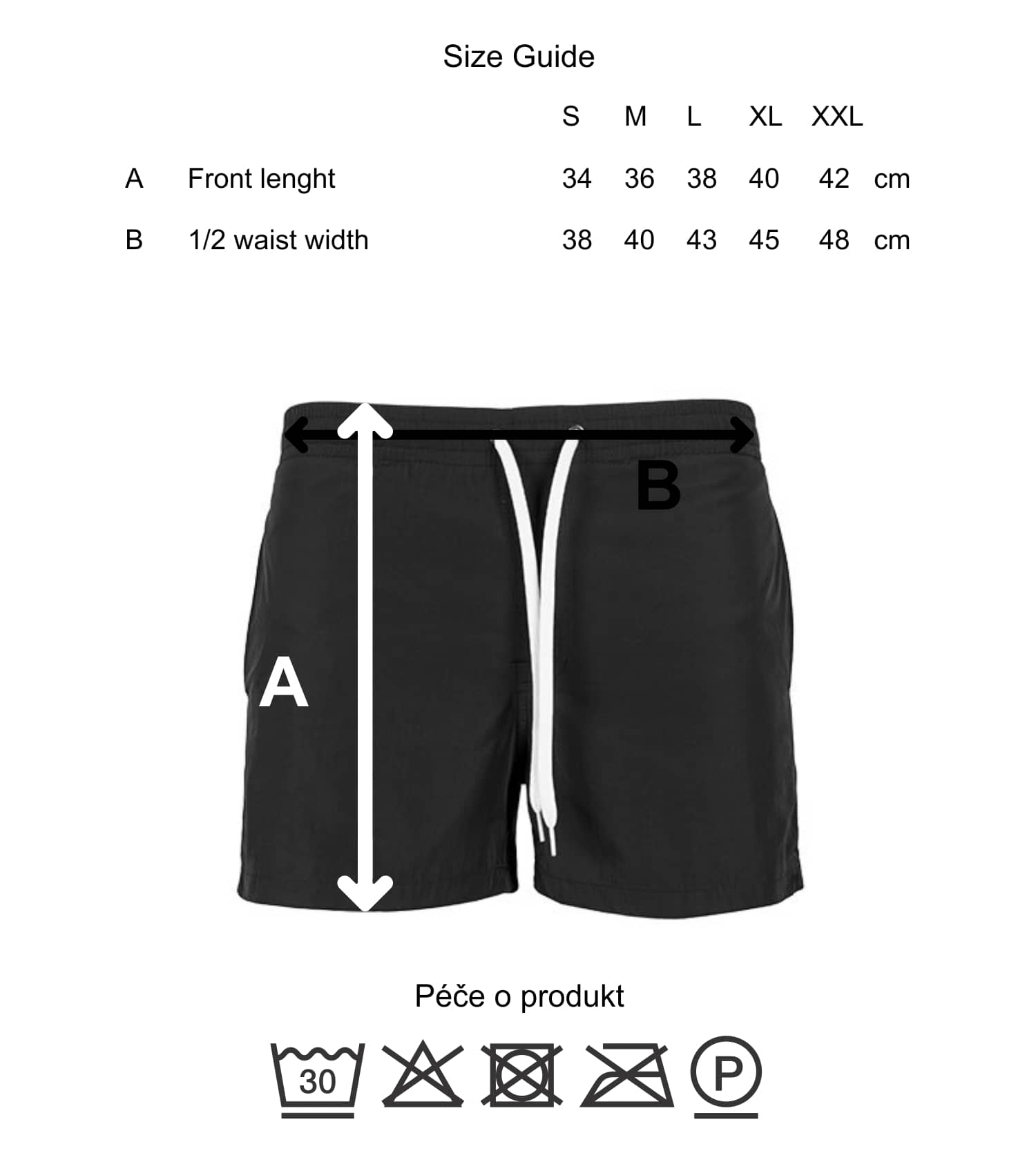 mens swim shorts sizes